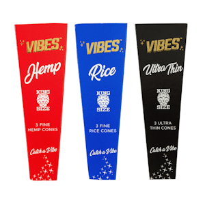 Accessories - Vibe Hemp - 3pk - Red Cones 