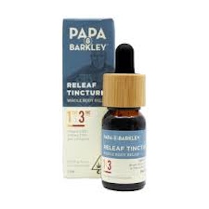 Papa & Barkley - Papa & Barkley Releaf Tincture 15ml 1:3 CBD:THC