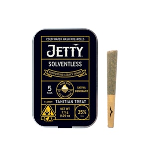 JETTY EXTRACTS - 5pk -Tahitian Treat - Solventless - 2.5g (SH) Jetty
