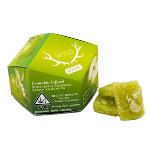 WYLD - Sour Apple Sativa Gummies 100mg
