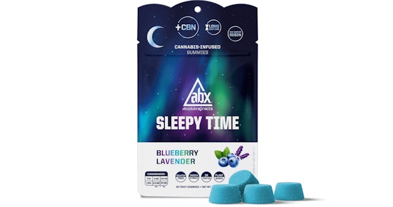 ABX - ABX - Blueberry Lavender 2:1 THC:CBN Sleepy Time Solventless Gummies - 150mg