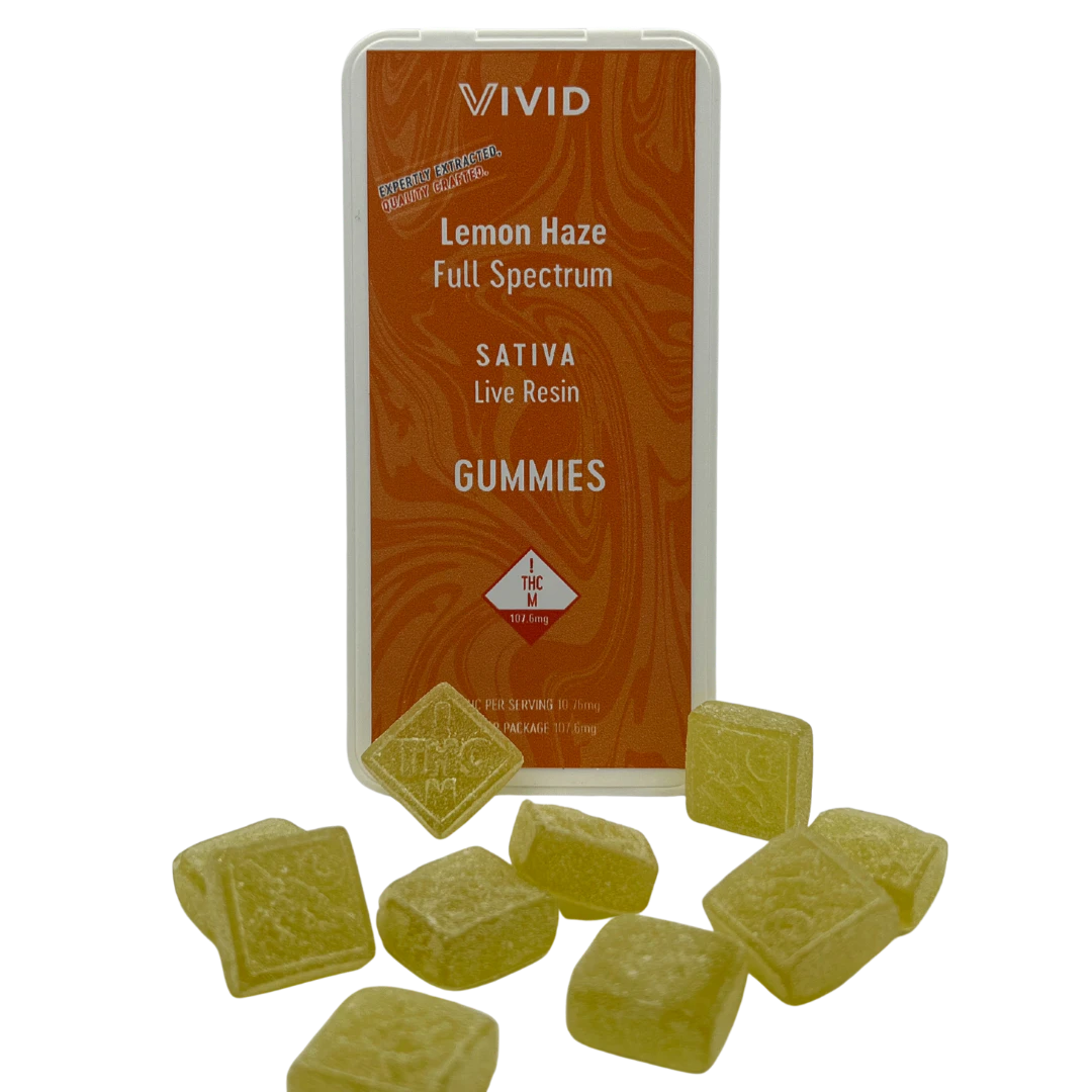 Vivid - VIVID - LEMON HAZE LIVE RESIN GUMMY 100MG Main Image