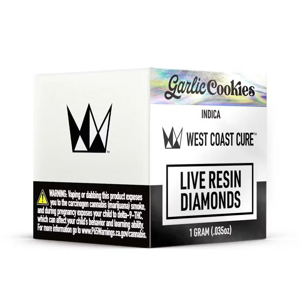 West Coast Cure - Garlic Cookies (I) 87.2%THC | WCC | Live Resin Diamonds 1g Main Image