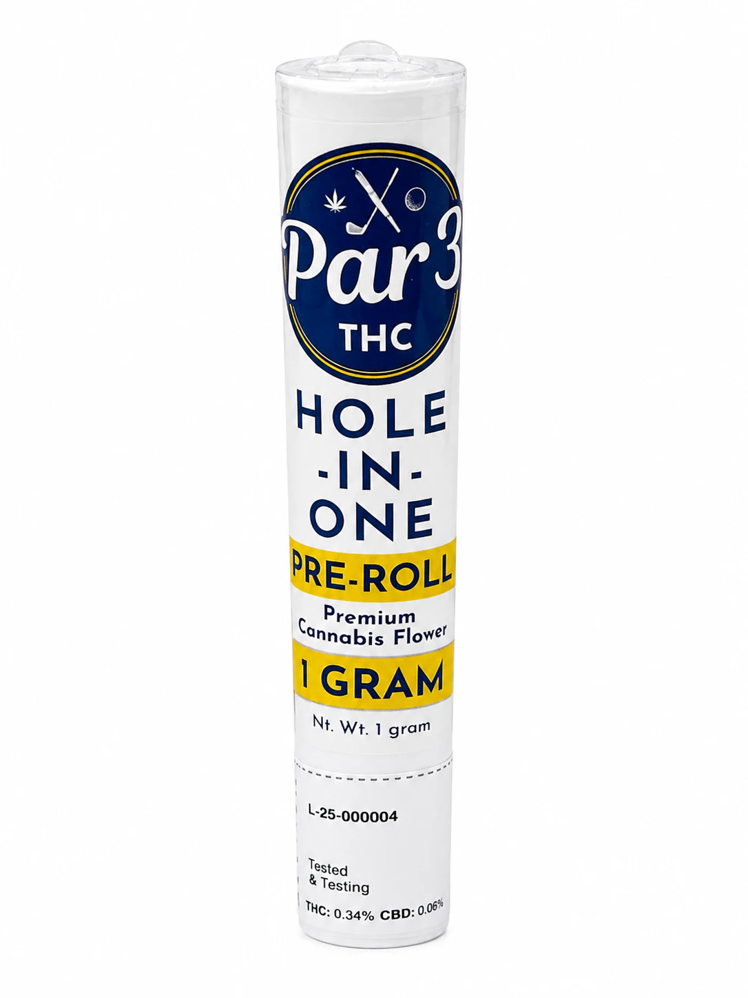 Par3 THC - 1g Preroll-Mendo Breath | Hole in One- Par 3 Main Image
