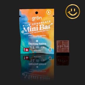 Grön Mini Bar | Milk Chocolate 1:1 CBG/THC | 100mg