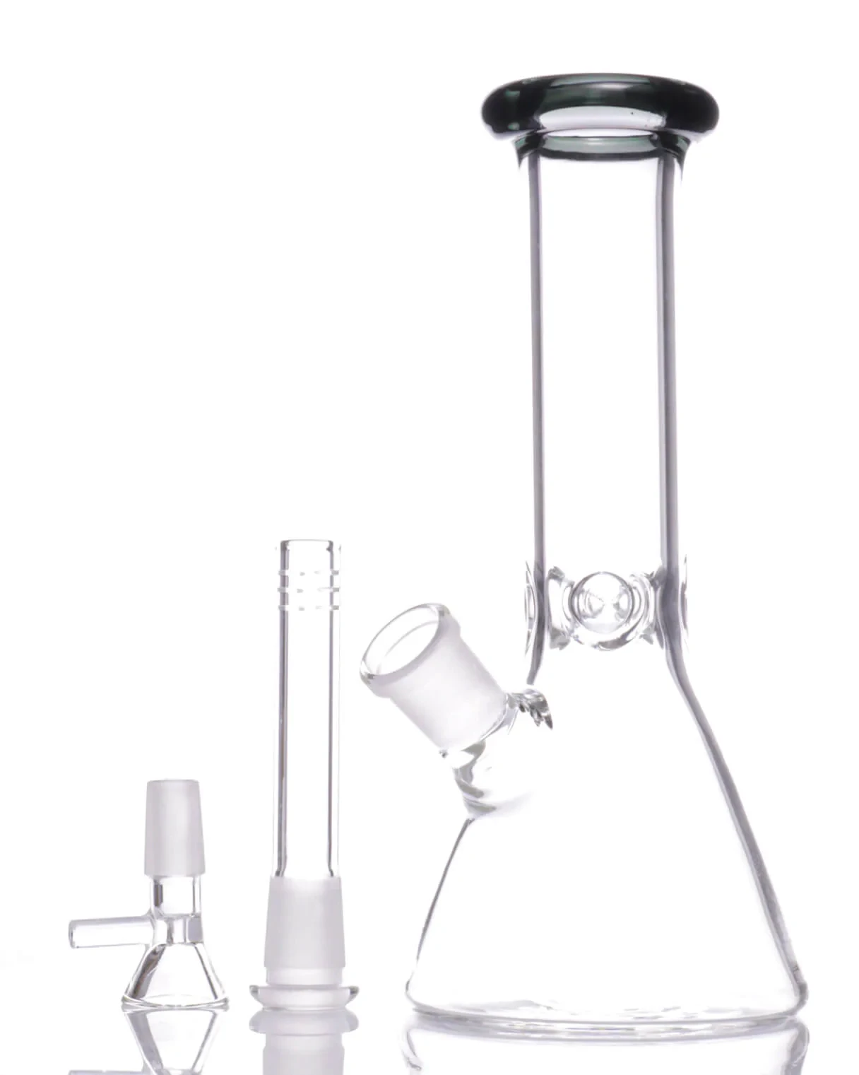 HUMAN GRADE - 6" Beaker - Clear/ Smoke Main Image