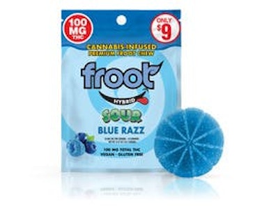 FROOT - Froot - Sour Blue Razz - Edible - 1pc - 100mg