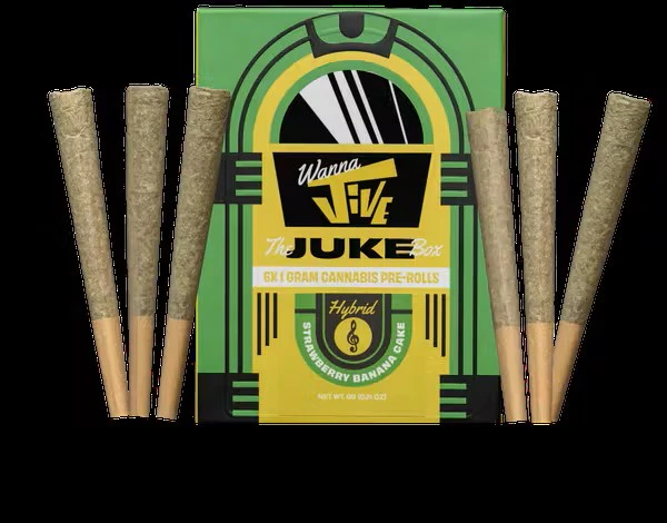 Wanna JIVE - Wanna Jive - Strawberry Banana Cake - PreRolls - 6 x 1g Main Image