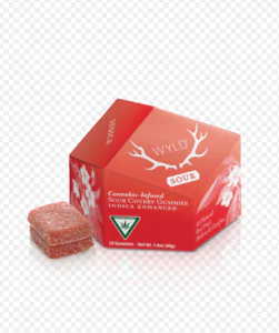 WYLD - WYLD - Sour Cherry Gummies - 100mg
