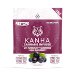 Kanha - Acai Blueberry Harmony 2:1 CBG:THC Gummies 300mg