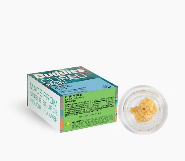 Buddies Brand - 1g OG Kush Cured Resin Crumble - Buddies Main Image