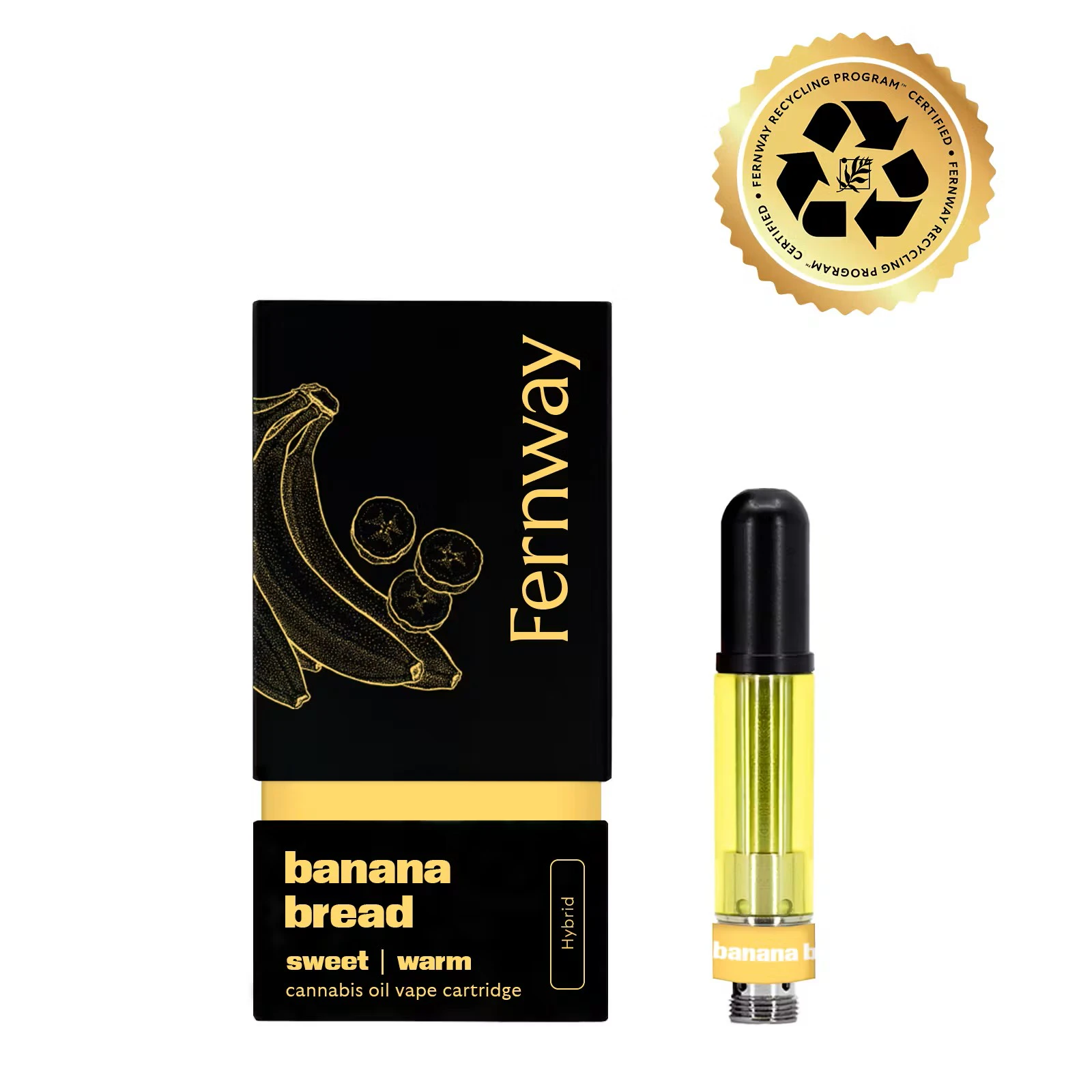 Fernway - Fernway - Banana Bread - 1g - Vape Cart Main Image