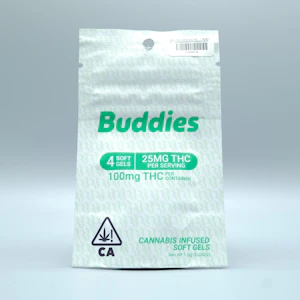 Buddies - 25mg THC Capsules 4ct - Buddies