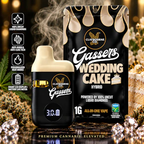 Claybourne Co | Gassers | 1g AIO | Wedding Cake