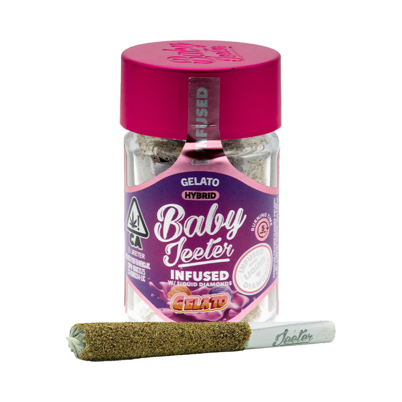 Jeeter - Jeeter - Gelato - 5pk 0.5g Infused Pre-Rolls Main Image