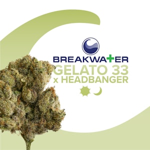 Breakwater - [MED] Breakwater | Gelato 33 x Headbanger | 7g Flower
