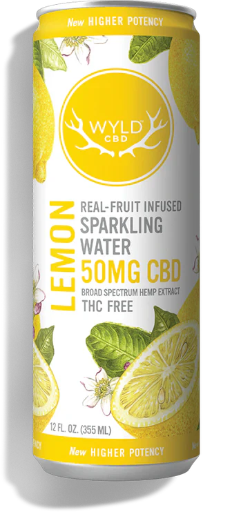 WYLD - Wyld CBD Sparkling Water - Lemon - 50mg CBD - 12oz Main Image