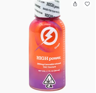 HIGH POWER - HIGH Power Syrup Singles - Grape 250mg THC