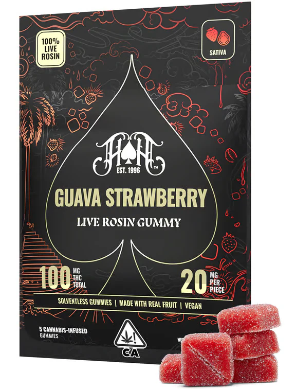 Heavy Hitters - Heavy Hitters - Edibles - Rosin - Guava Strawberry - 100MG Main Image
