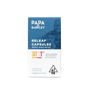 Papa & Barkley - 30:1 Releaf Capsules 7 Count