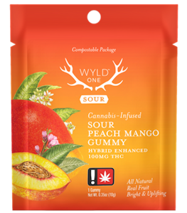 WYLD - Sour Peach Mango Gummy