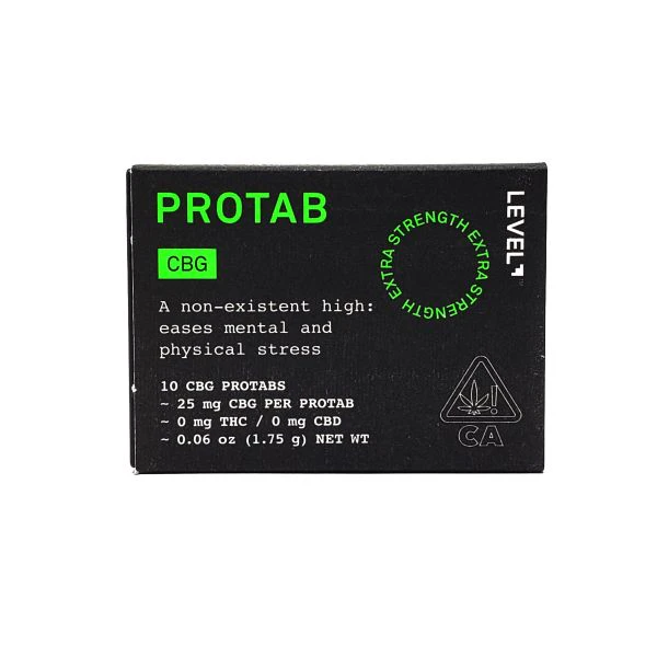 LEVEL - Level Protab CBG 25mg CBG Per Tablet 250mg Per Package Main Image