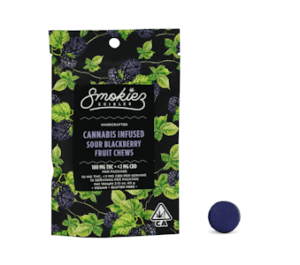 Smokiez Gummiez - Smokiez Gummiez - 100mg - 10ct Gummies - Sour Blackberry