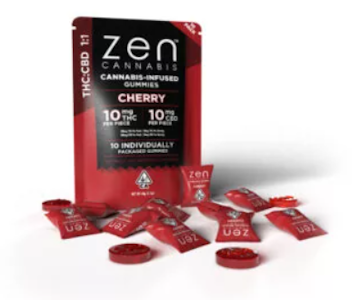 Zen - Zen Gummies Cherry 1:1 (CBD/THC) 100mg