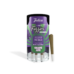 FUZZIES - [Fuzzies] Infused Delights Preroll 5 Pack - 2.5g - Grape Ape (I)