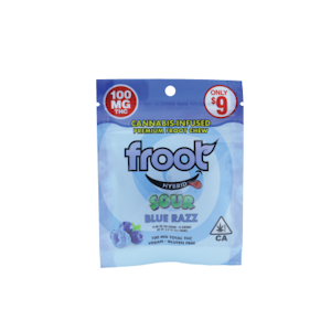 Froot - Sour Blue Razz 100mg Single Gummy - Froot