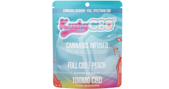 Kushy Punch - Original Peach CBD Gummy - 100mg