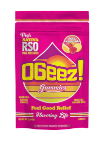 OGeez! | Peg's Pink Lemonade RSO Gummies | 10pk/100mg