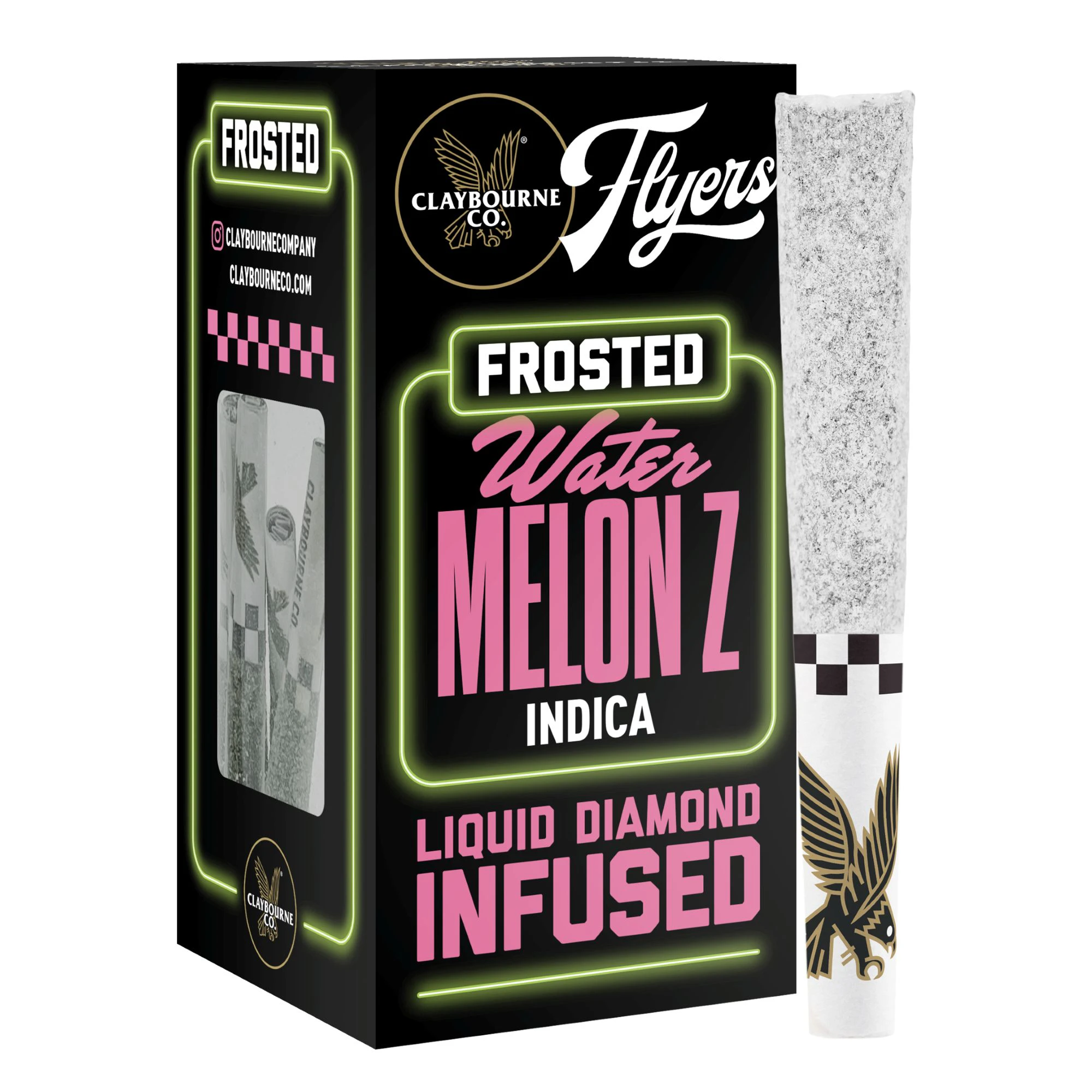 Claybourne Co. - Claybourne Co | Frosted Flyers | Watermelon Z | Indica | Pre-Rolls | 5pack | 2.5g Main Image