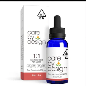 Care By Design - CBD 1:1 Drops (30ML) - Care By Design