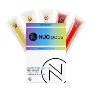 Nug Brands - 200mg 1:1 Assorted Nug Fruit Popsicles (100mg THC / 100mg CBD) - 10 pack