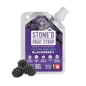 Hapy Kitchen | Blackberry 1:1:1 Stone'd Fruit Syrup | 1.5fl oz