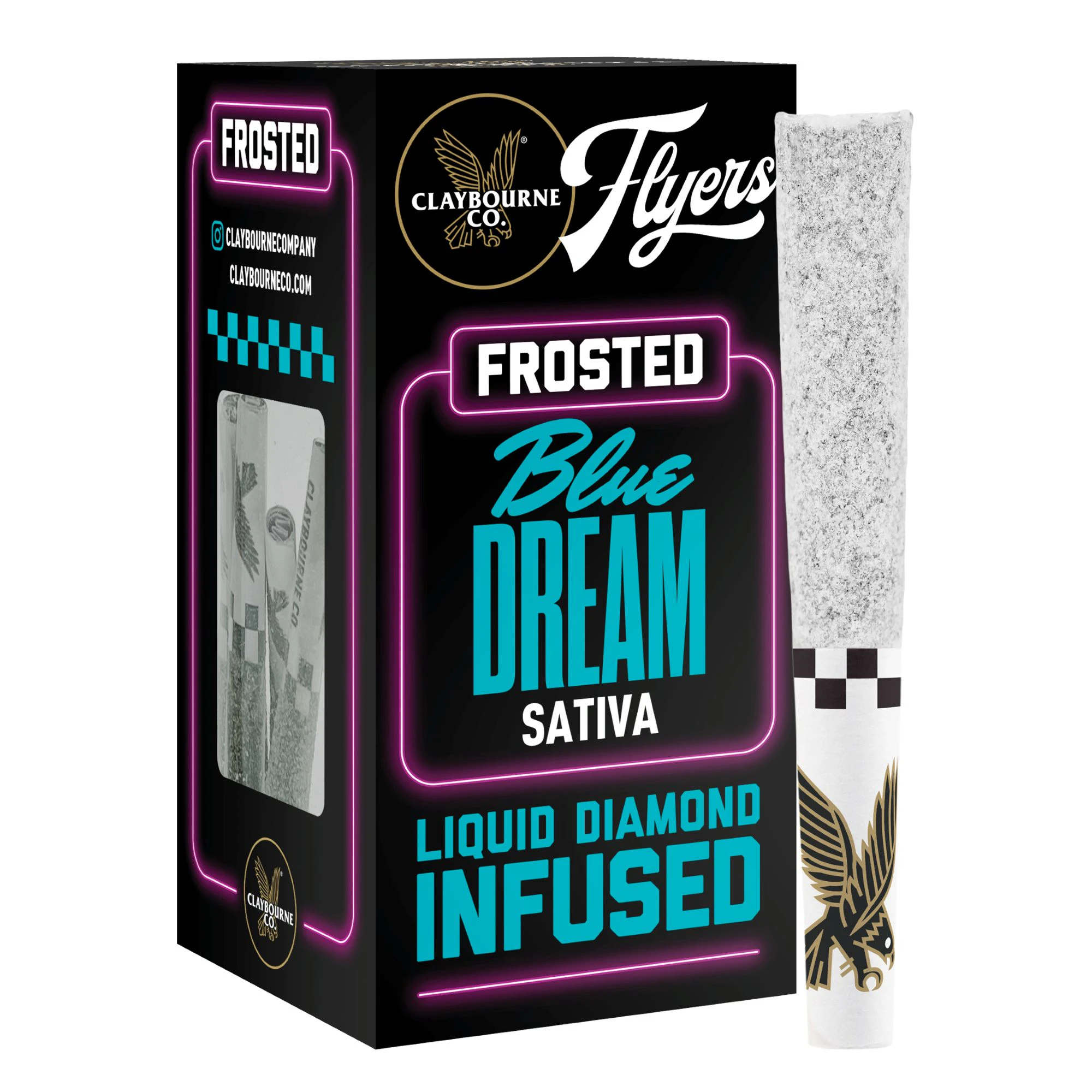 Claybourne Co. - Claybourne Co | Frosted Flyers | Blue Dream  | Sativa | Pre-Rolls | 5pack | 2.5g Main Image