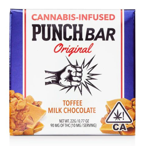 Punch Edibles - Punch Bar Toffee Milk Chocolate 100mg Main Image