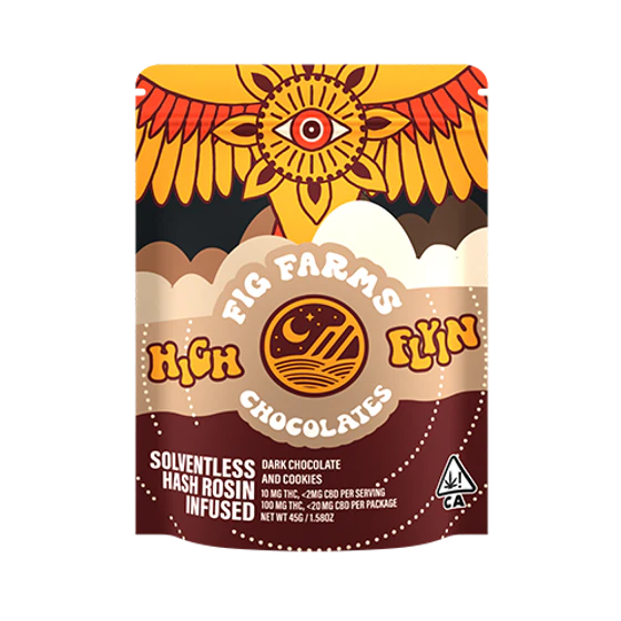 Fig Farms - HIGH FLYIN - DARK CHOCOLATE & COOKIES 100MG - FIG FARMS Main Image