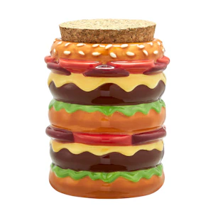 FTE - CHEESEBURGER CERAMIC STASH JAR - FTE