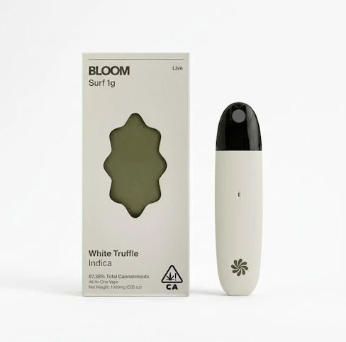 BLOOM - White Truffle -Indica- 84.37% THC | 1g Live All-In-One (Vape) | Bloom  -TTT5 MID 1