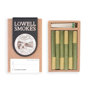 Lowell Farms - Lowell’s | 6 pack - .6g Prerolls | The Dreamers Indica Blend | 3.5g