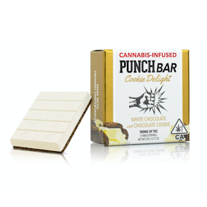 Punch Edibles & Extracts - 100mg White Chocolate w/ Chocolate Cookie Delight - Punch Bar