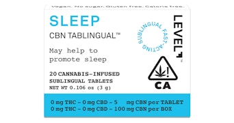 LEVEL - Sleep CBN Tablinguals - 100mg