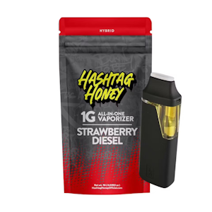 HASHTAG HONEY - Strawberry Diesel - All In One Vaporizer 1g