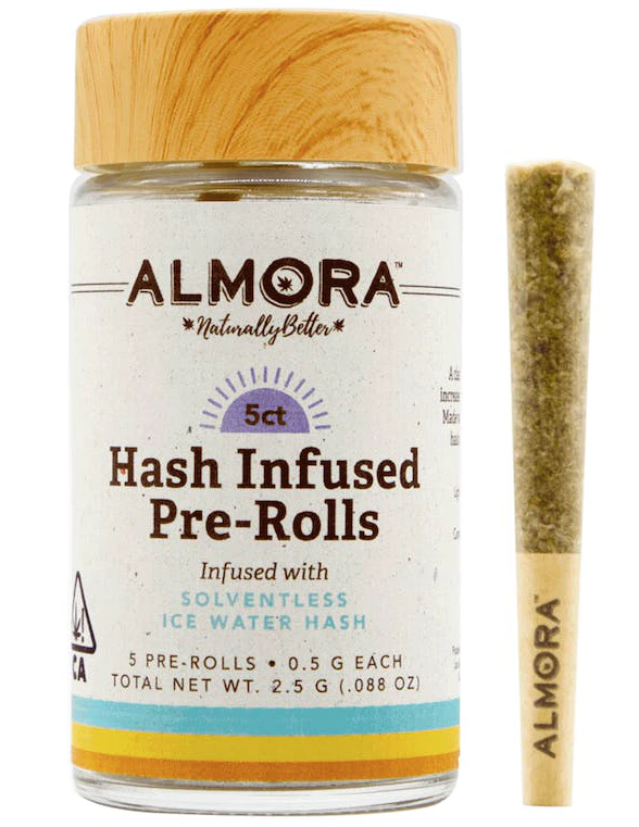 ALMORA FARMS - Almora Farm - Forbidden Belts - 5pk 0.5g Hash Infused Pre-Rolls Main Image