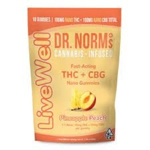 DR. NORM'S - [Dr. Norms] THC Gummies - 100mg - Pineapple Peach (H)