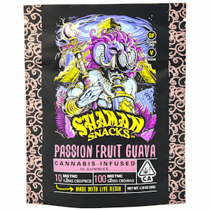 SHAMAN EXTRACTS - Passion Fruit Guava 100mg 10 Pack Gummies - Shaman Extracts