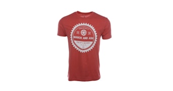 Unisex - Red Vintage March and Ash Gear Tee - Large