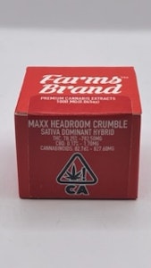 Farms Brand - Maxx Headroom 1g Crumble - Farms Brand